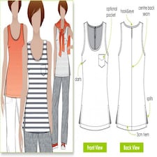 Style Arc Annies Cami Paper Sewing Pattern – Women’s Top, UK Sizes 4–16, Easy