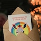 image 3 of Lovely Nibling Rainbow Stripes Colourful Non Binary Birthday Card