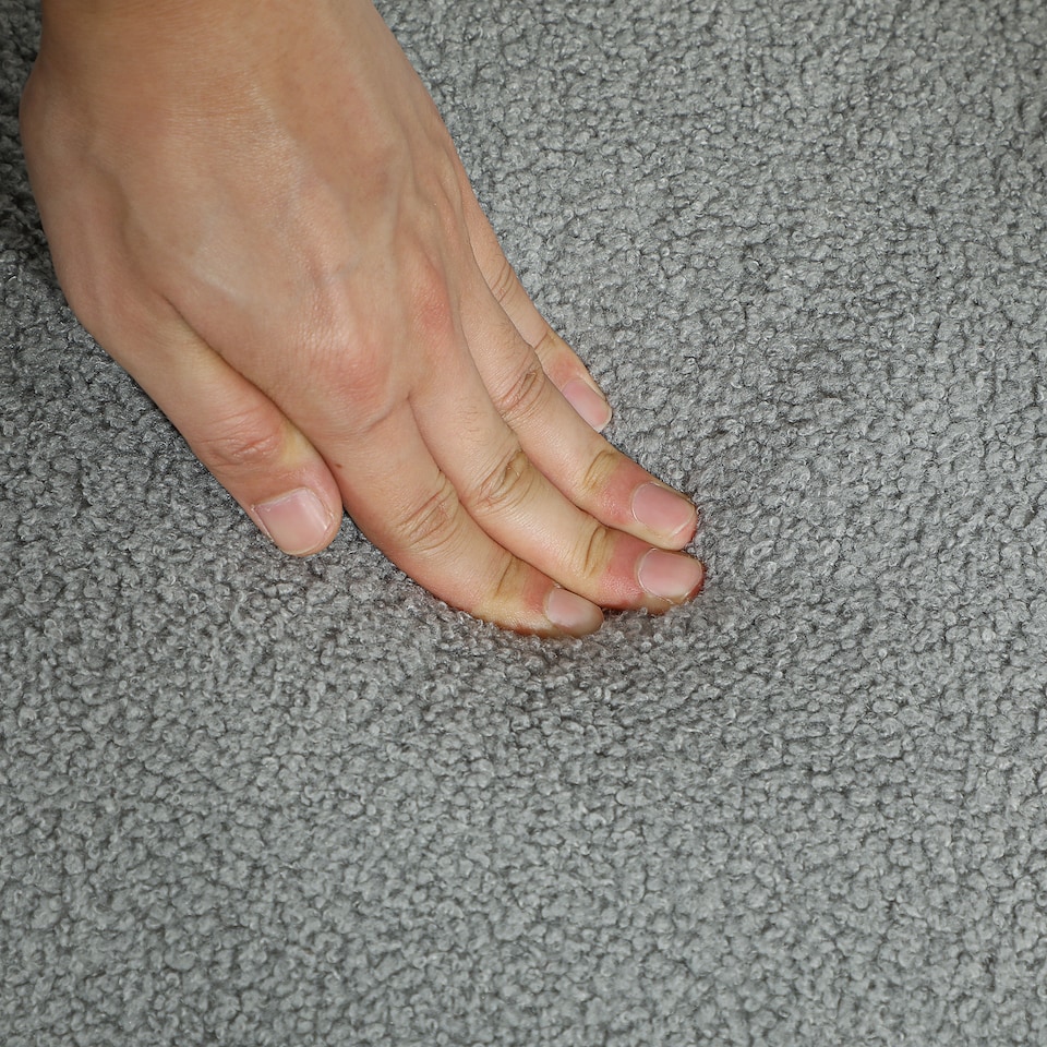 image 1 of HOMCOM Ottoman Storage Bench, Padded Bedroom Bench with Storage and Lid, Foot Stool for Hallway, Living Room, Charcoal Grey | Grey | Charcoal grey