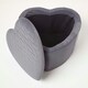 image 8 of Homescapes Arundel Heart-Shaped Velvet Footstool with Storage, Grey