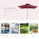 image 6 of Outsunny 3M Garden Parasol Patio Bamboo Sun Umbrella Sun Shade Outdoor Canopy