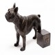 image 3 of Antique Bronze French Bulldog Plant Pot Feet - Set of 3 Bronze