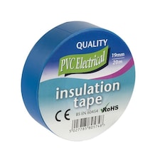 Electrical PVC Insulation Tape Blue 19mm x 20m - One Colour - One Size