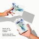 image 3 of Blue Iris Flower Bouquet Vase Floral Watercolour Art Cards Pack of 8