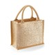 image 1 of Westford Mill Shimmer Jute Mini Gift Bag - Natural Gold - One Size (UTRW5300) Gold