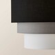 image 5 of ValueLights Aztec Pair 3 Tier Black Ceiling Light Shades and Bulbs