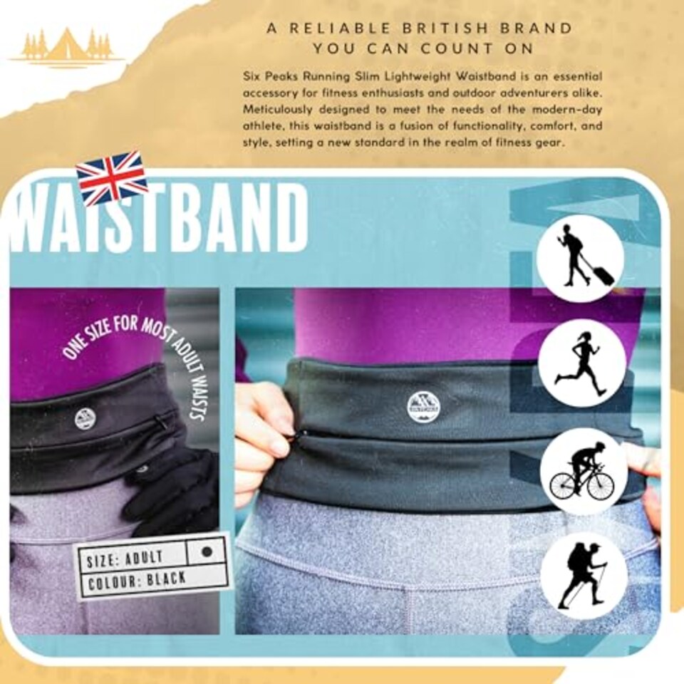 image 1 of Six Peaks Running Slim Lightweight Waistband