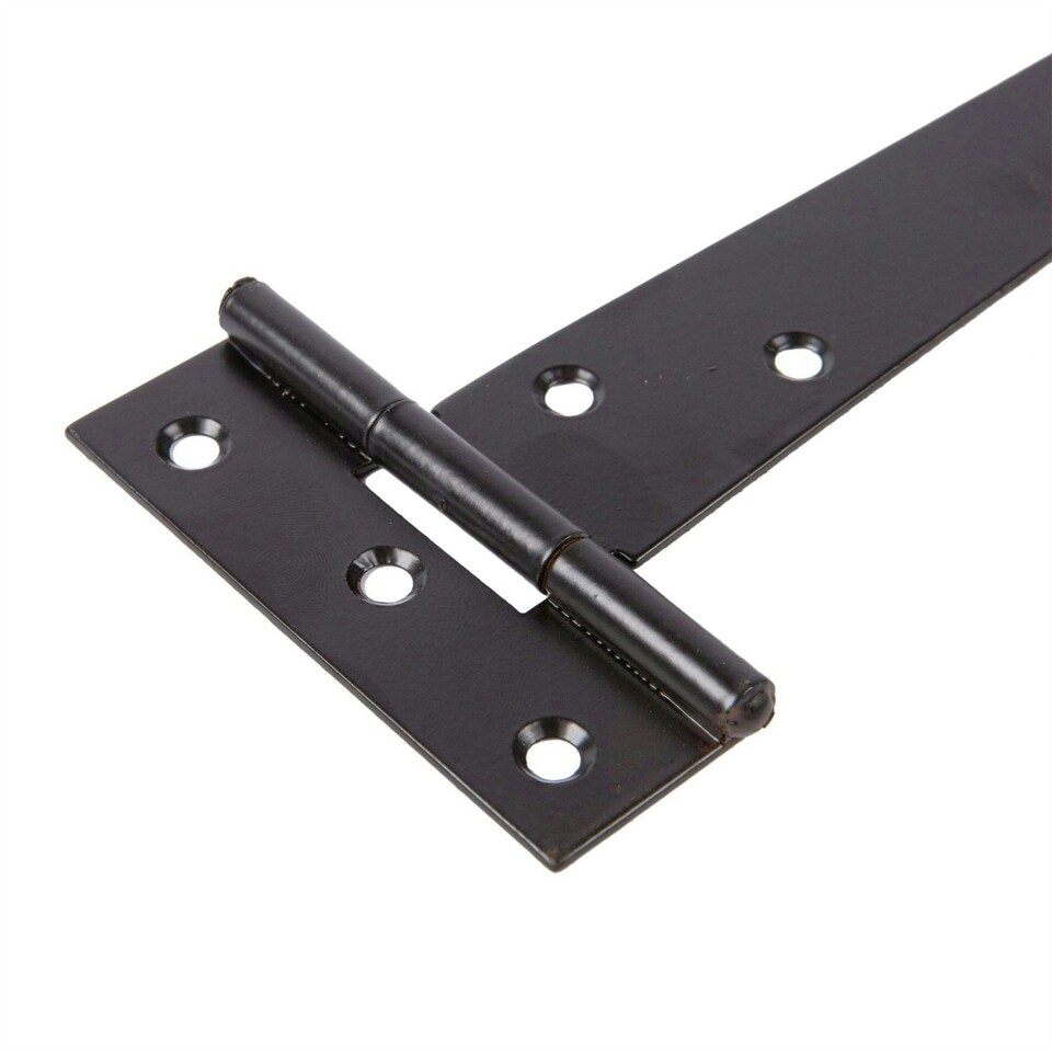 image 1 of Blackspur Heavy-Duty T-Hinges - 152mm - Black - Pack of 2
