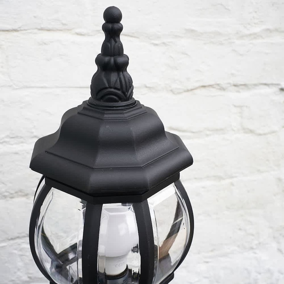 image 1 of ValueLights Windsor Black Outdoor Garden IP44 Rated Bollard Post Light