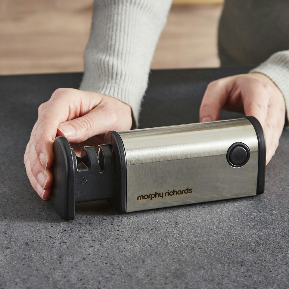 image 1 of Morphy Richards 4 in 1 Retractable Knife and Scissor Sharpener