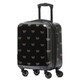image 1 of Flight Knight Carry On Suitcase - 8 Wheel TSA Lock USB Port - Anti Crack Case Hard Luggage Approved for easyJet, Jet2, BA Black | Black/Gold Butterfly | Cabin Bag
