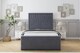 image 1 of Sloomy Somerset Steel Plush Deep-Sided Bed Frame With 50" Upholstered Headboard 3' Single
