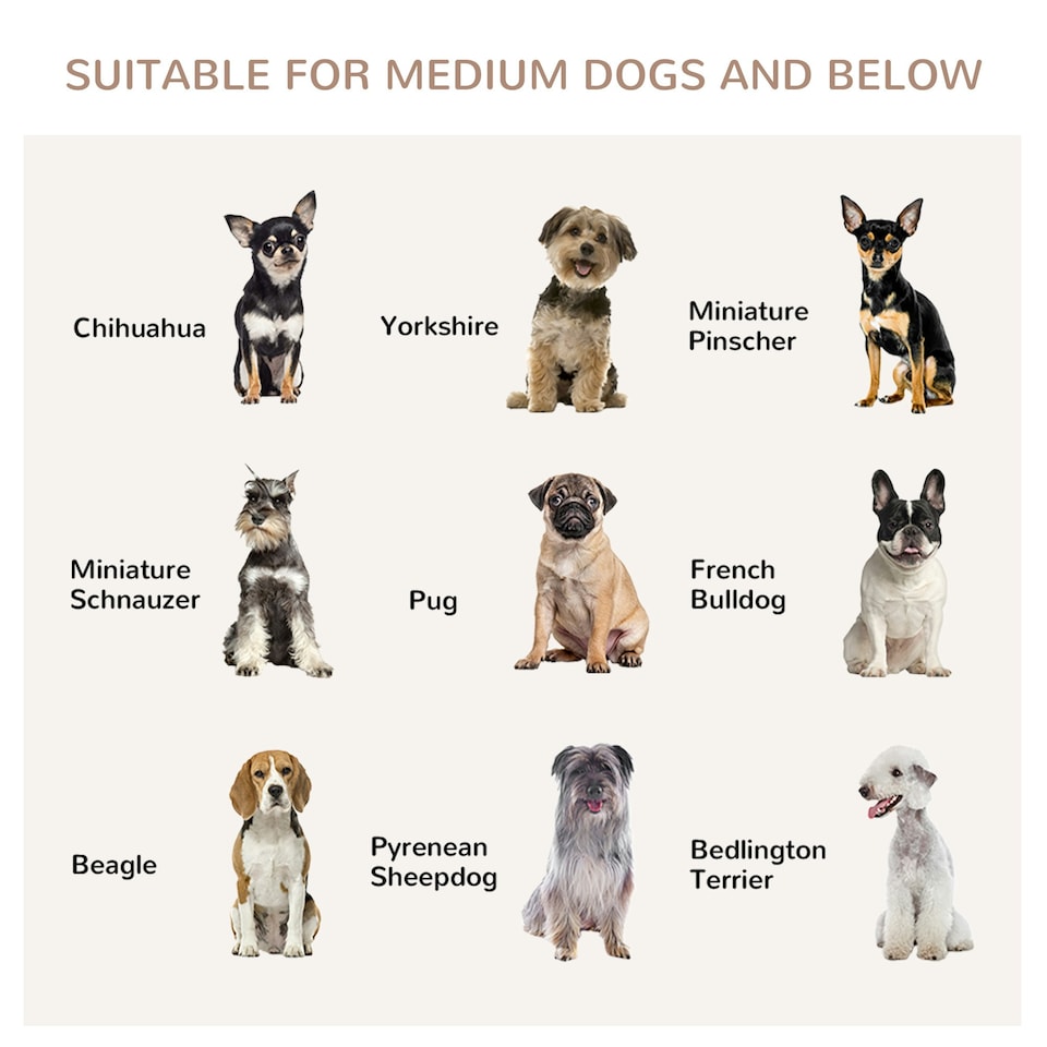 image 1 of PawHut Dog Crate Furniture w/ Soft Cushion, for Indoor Use, Small, Medium Dogs