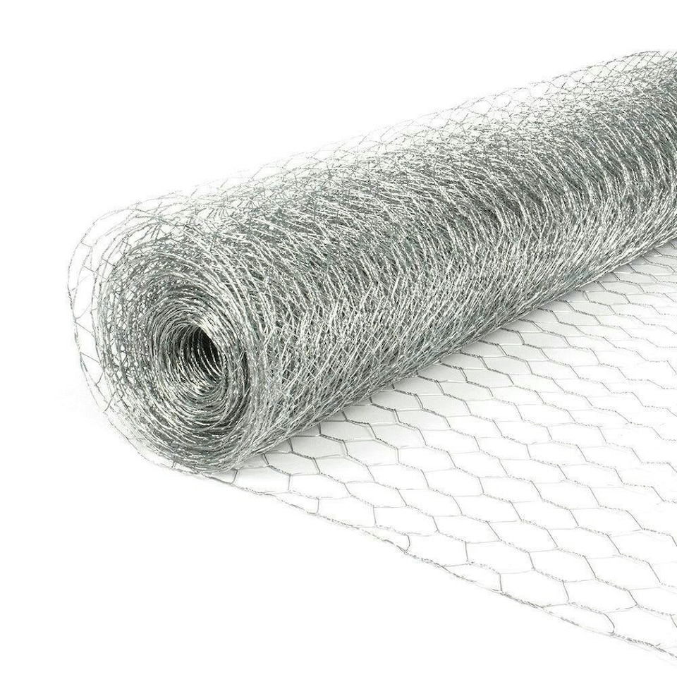 image 1 of True Products Galvanised Chicken Wire Netting - Rabbit Poultry Pet Garden Fence 50mm Mesh - 0.6m x 10m