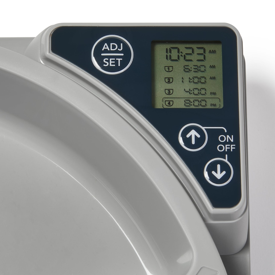 image 1 of Cat Mate Five-Meal Automatic Pet Feeder with Digital Timer White (C500)