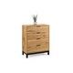 image 3 of Premier Oak-Effect Drawer Chest - 4 Drawer