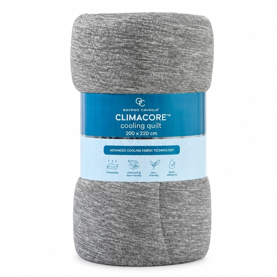 image 1 of Cooling Quilt with Arc-Chill Fabric – Lightweight Breathable Summer Comforter for Hot Sleepers, Soft Hypoallergenic Bed Quilt - 150 x 200cm