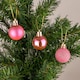 image 2 of 30mm/24Pcs Christmas Baubles Shatterproof Pink,Tree Decorations