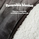 image 4 of Slumberdown Cosy & Snug Sherpa Fleece Heated Throw