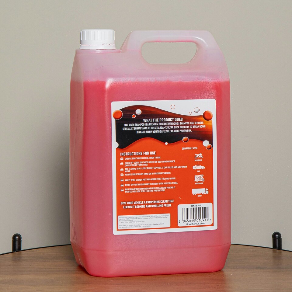 image 1 of 5 Litres Cherry Snow Foam Car Shampoo for All Vehicles