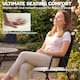 image 3 of Outsunny Seat Cushions with Machine Washable Cover | Cream | cream white | 46 x 42 x 7 cm