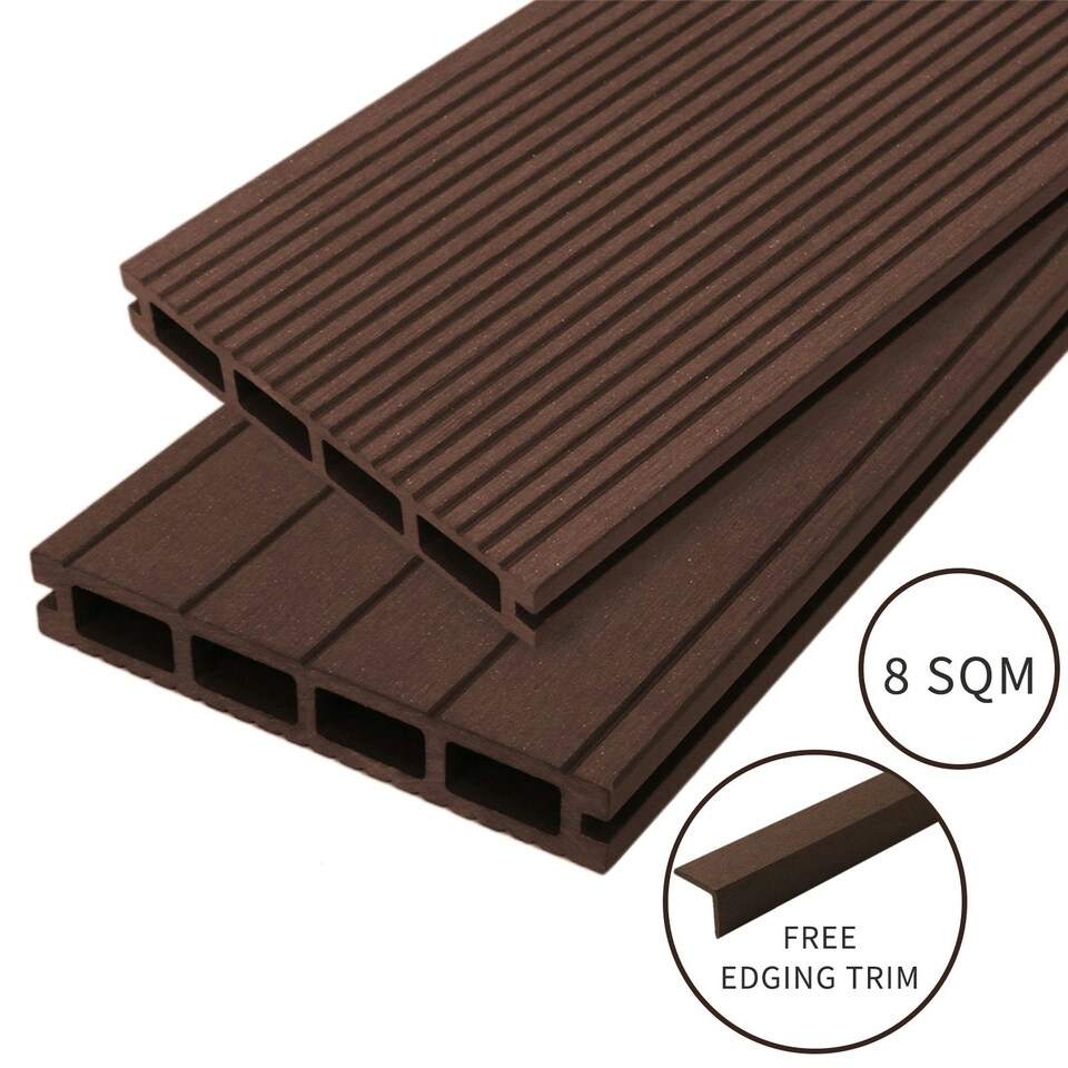 image 1 of Jardi­ Composite Decking - 8 SQM - Conker Brown