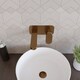 image 3 of Current Round Wall Mount 2 Tap Hole Basin Mixer Tap - Brushed Bronze | Brown | Brushed Bronze | 1