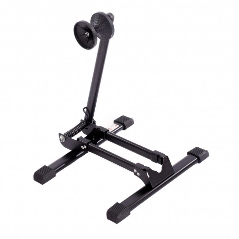 image 1 of Folding Bike Bicycle Floor Parking Stand Rack Holder