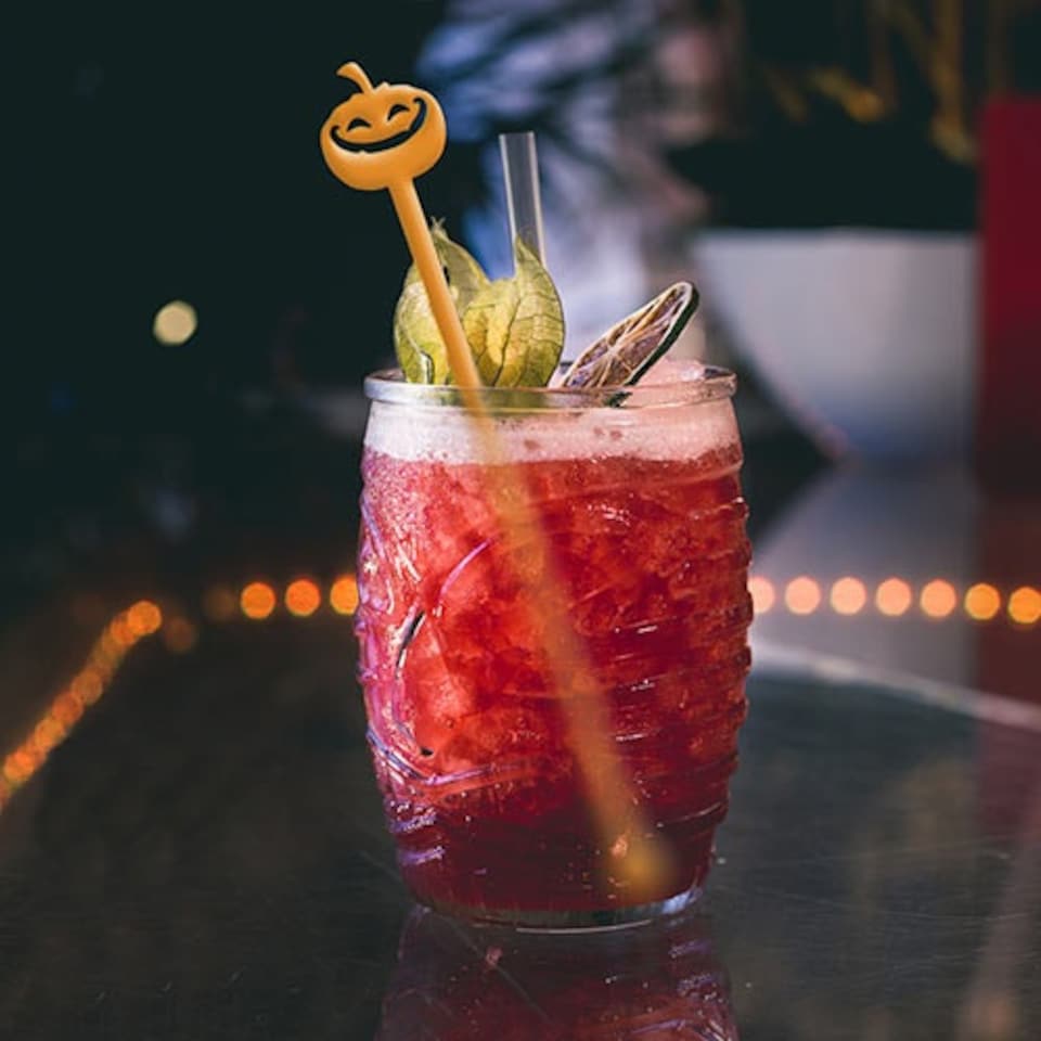 image 1 of Halloween Characters Acrylic Drink Stirrers - Pack of 6