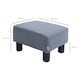 image 7 of HOMCOM Ottoman Footrest Seat Chair Footstool Microfiber Cloth Home Office Grey