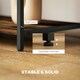 image 4 of HOMCOM TV Unit for TVs up to 55 Inches, Industrial TV Stand with Shelves Brown