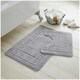 image 4 of VELVETIO Greek Bath Mat & Pedestal Mat Water Absorbent Non Slip Toilet Rugs Red | Burgundy