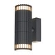 image 1 of BHS Zeb Outdoor Up and Down Wall Light, Anthracite
