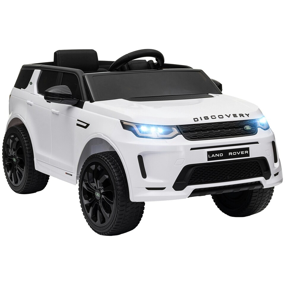 image 1 of AIYAPLAY Land Rover Licensed Kids Electric Car w/ Remote Music - White