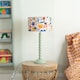 image 2 of ValueLights Bobbles Sage Green Bobbin Table Lamp Jungle Shade and Bulb