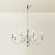 image 2 of ValueLights Traditional Style 8 Way Polished Chrome Ceiling Light Chandelier Fitting Chrome