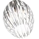 image 2 of Modern Designer Easy Fit Pendant Shade with Beautiful Clear Acrylic Curved Rods | Clear | Transparent | 1