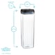 image 3 of Argon Tableware Flip Lock Plastic Food Storage Containers - 1.9 Litre - White - Pack of 3