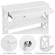 image 4 of Yaheetech Wooden Console Table with 1 Drawer and 2 Open Shelves