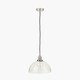 image 9 of Ceiling Light Antique Silver Metal and Clear Glass Dome Pendant | Clear | Clear