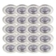 image 1 of Set of 20 Satin Nickel Fire Rated 6W LED 4000K Recessed Downlights