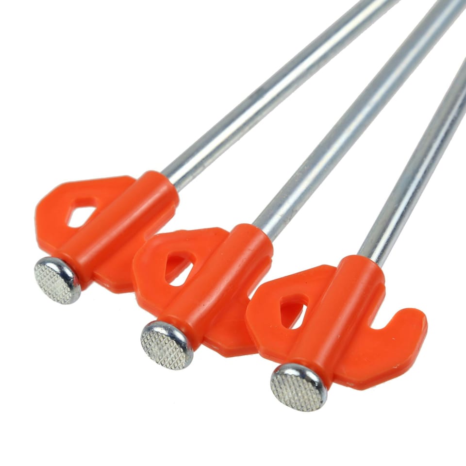 image 1 of 20 Pack 8 Inch Rock Pegs For Camping and Outdoors Blue