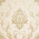 image 2 of Aurora Damask Wallpaper in Shimmering Ivory with Gold and Silver | Cream | Shimmering Ivory with Gold and Silver