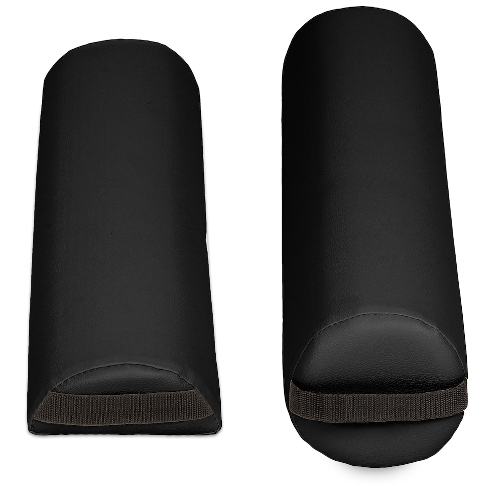 image 1 of Massage Bolster Set - full roll and half roll | Black | black | 64 x 8 cm | 1