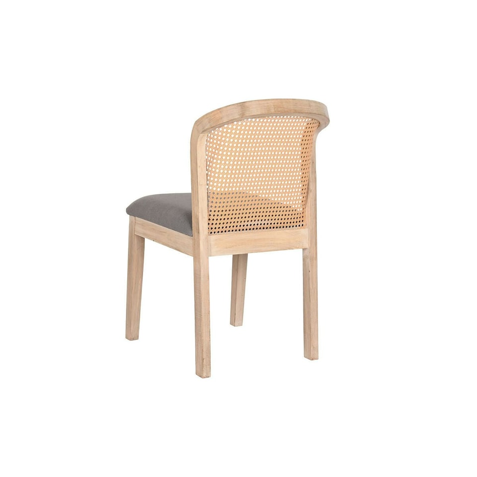 image 1 of Dining Chair DKD Home Decor Fir Polyester Dark grey (46 x 61 x 86 cm) Grey