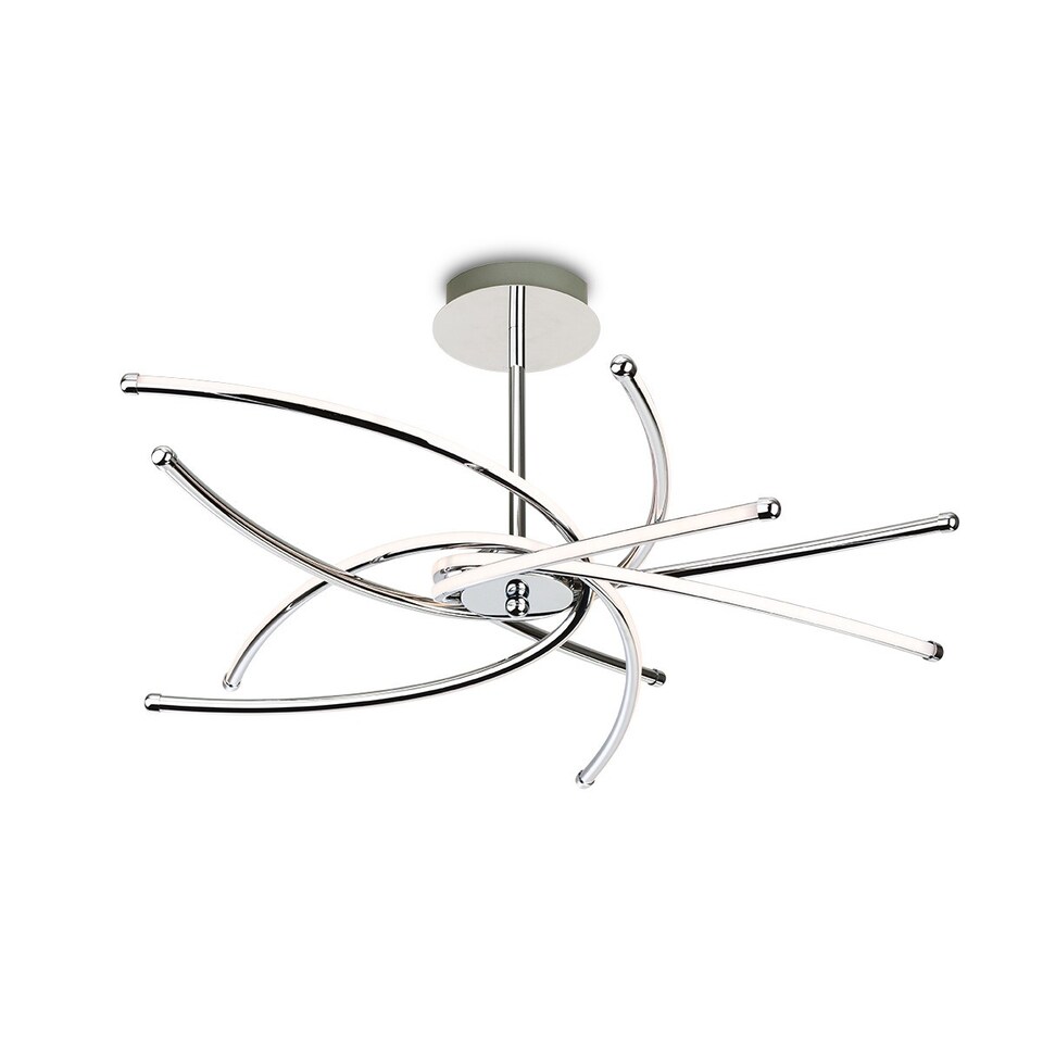 Caprice Integrated LED Semi Flush Light Chrome