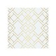 image 1 of Golden Geo Pattern Splash Back | White