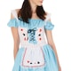 image 4 of Womens Playing Card Lady Costume | Blue | blue/white | 2XL | 1