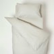 image 1 of Homescapes Grey Cotton Cot Bed Duvet Cover Set - 200 Thread Count