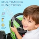 image 5 of HOMCOM Ride On Tractor with Detachable Trailer, Remote Control, Music - Green